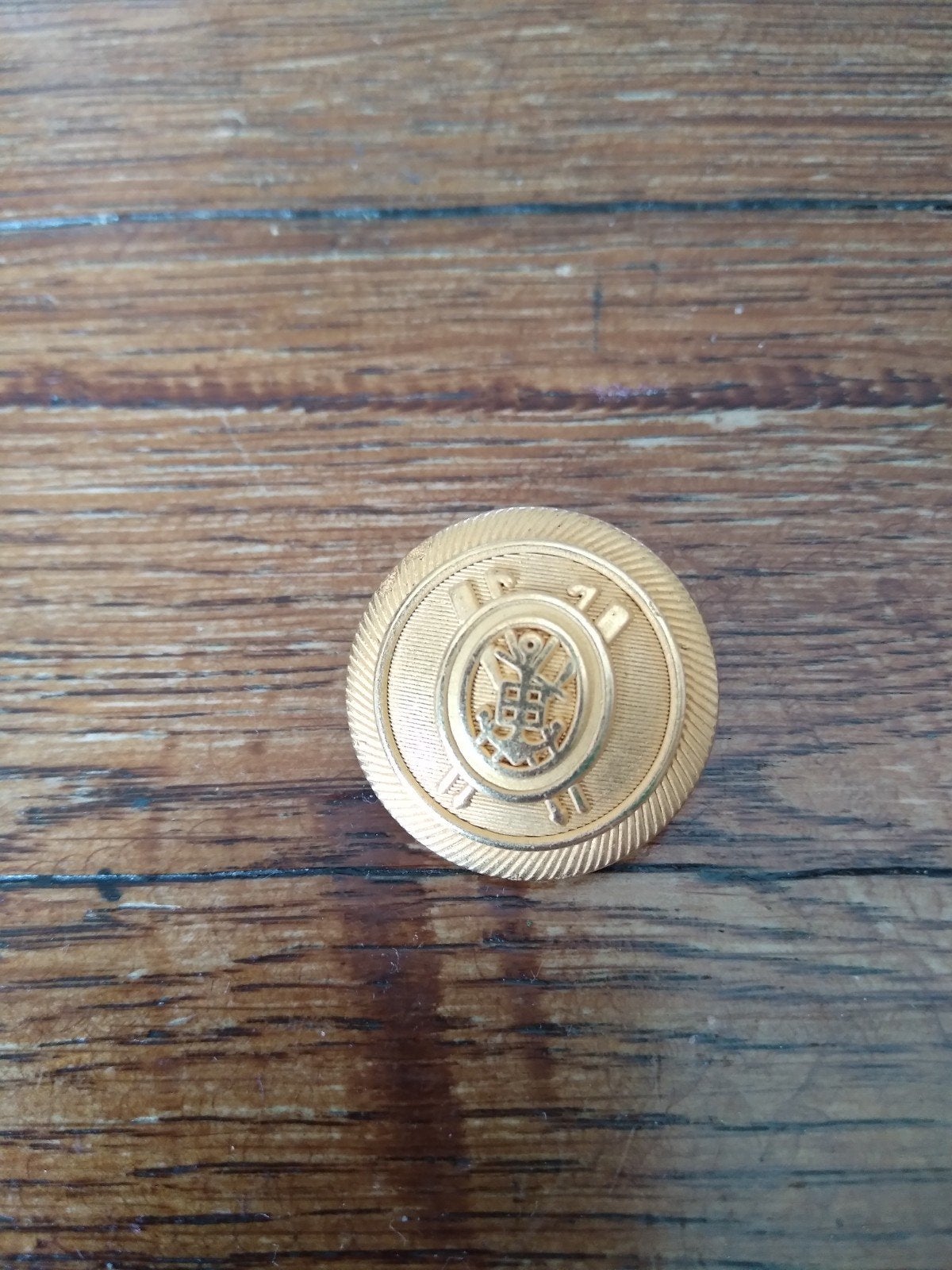 Gouden Knoop met Embleem, Ophalen of Verzenden, Nieuw