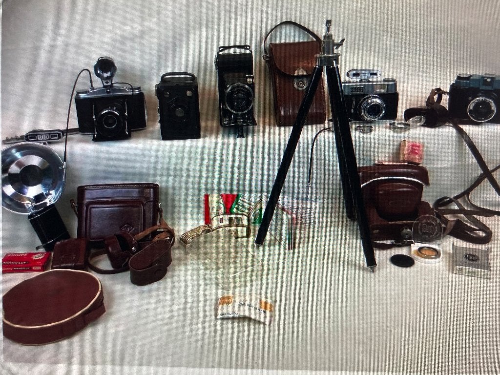 fotocamera`s; Partij voor de verzamelaar, Ophalen, Gebruikt, Compact, Overige Merken