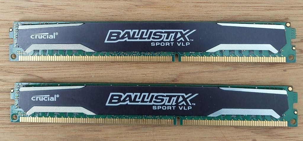 16GB Kit Crucial Ballistix Sport 1600Mhz DDR3 Game geheugen, DDR3, Ophalen of Verzenden, Zo goed als nieuw, 1600 1333