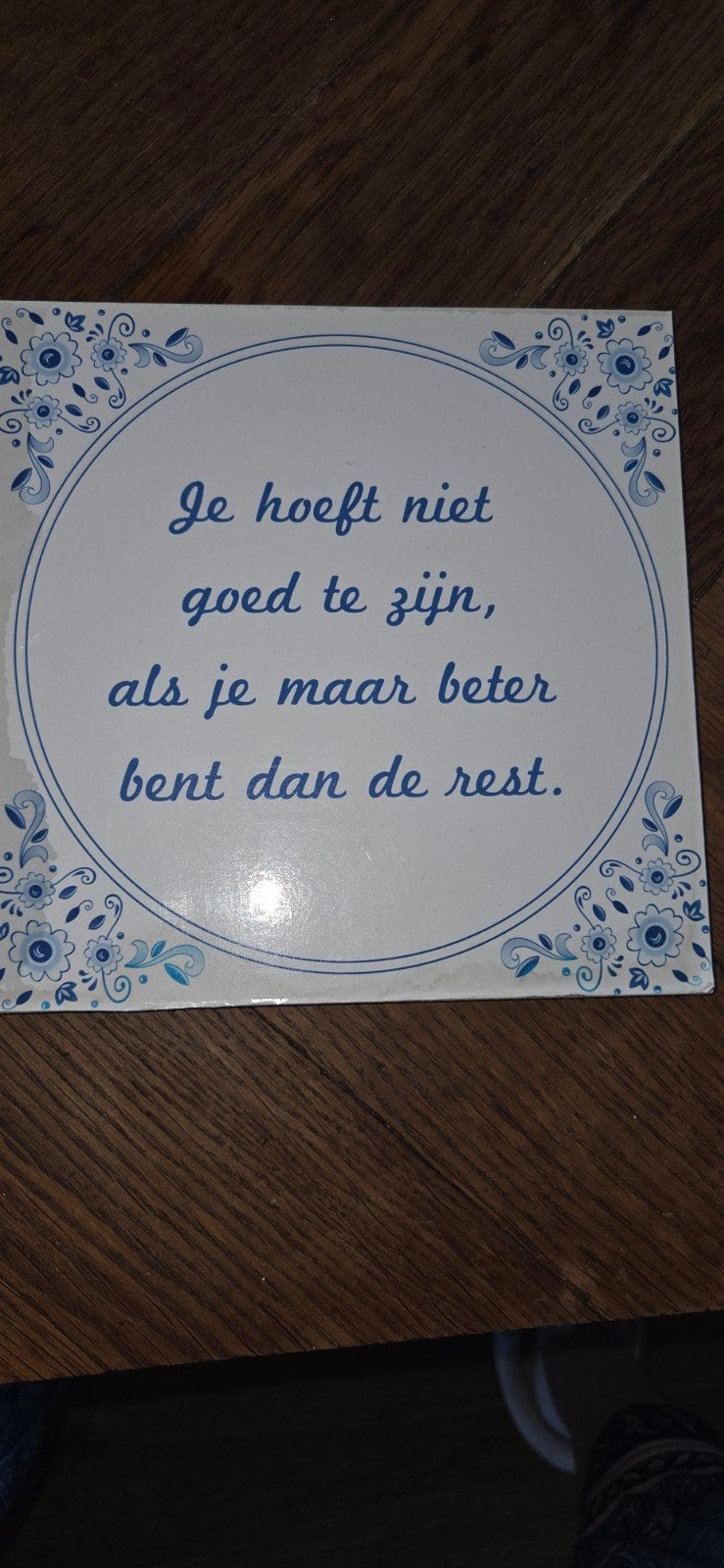 2 leuke tegeltjes voor €5, Ophalen