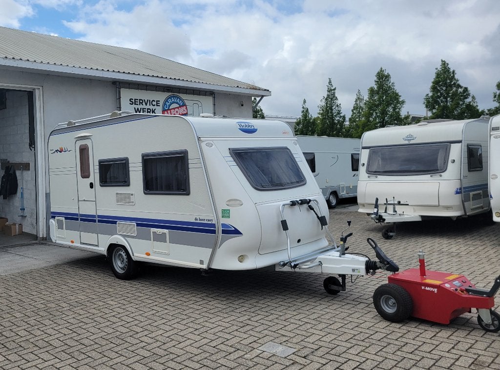 Hobby de Luxe Easy uit 2006, incl. voortent en luifel, Vast bed, Hobby, Bedrijf, Treinzit