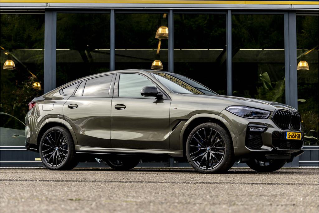 BMW X6 M50i High Executive Pano.dak / Elec.haak (bj 2021), Auto's, BMW, Bedrijf, Te koop, X6, 360° camera, 4x4, ABS, Achteruitrijcamera