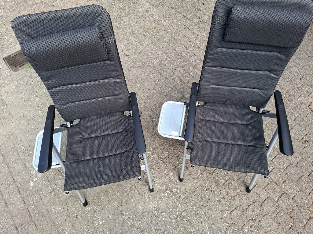 2 Campingstoelen verstelbaar, Caravans en Kamperen, Kampeermeubelen, Zo goed als nieuw, Campingstoel, Ophalen