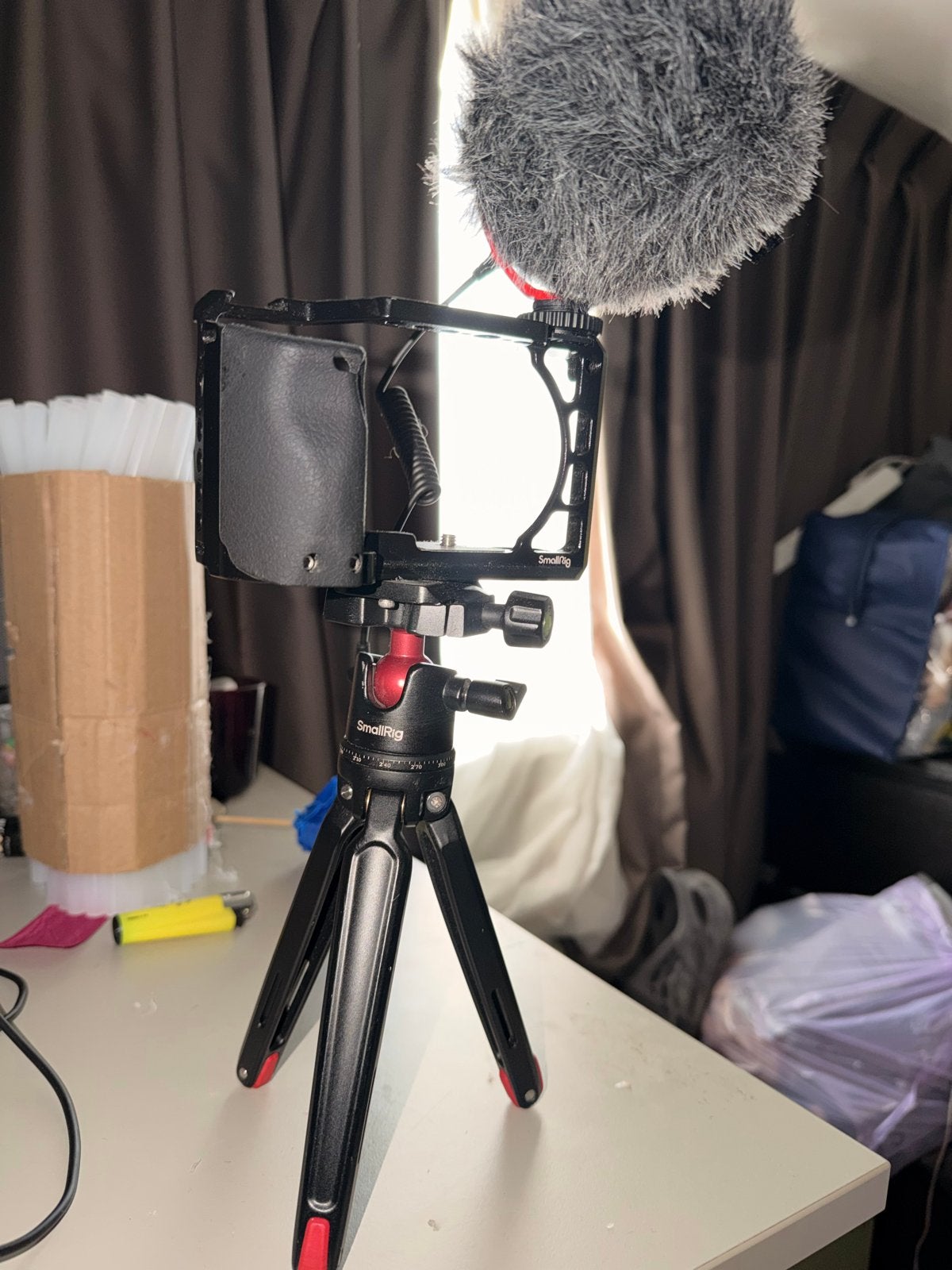 SmallRig Camera Rig met Statief en Microfoon, Audio, Tv en Foto, SmallRig, Camera rig/cage, Ophalen, Nieuw