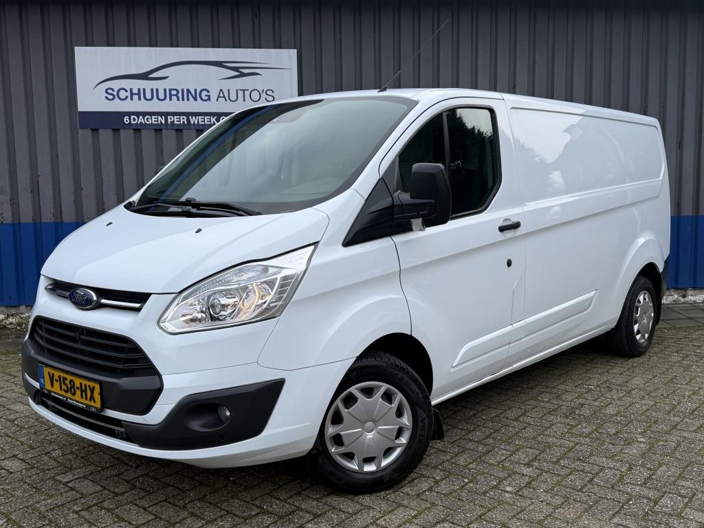 Ford Transit Custom 290 2.0 TDCI L2H1 Tr (bj 2017), Auto's, Voorwielaandrijving, Euro 6, 4 cilinders, Wit