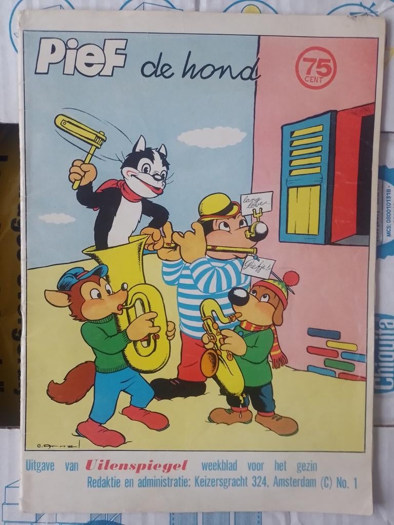 Pief de hond., Eén stripboek, Ophalen of Verzenden, Zo goed als nieuw