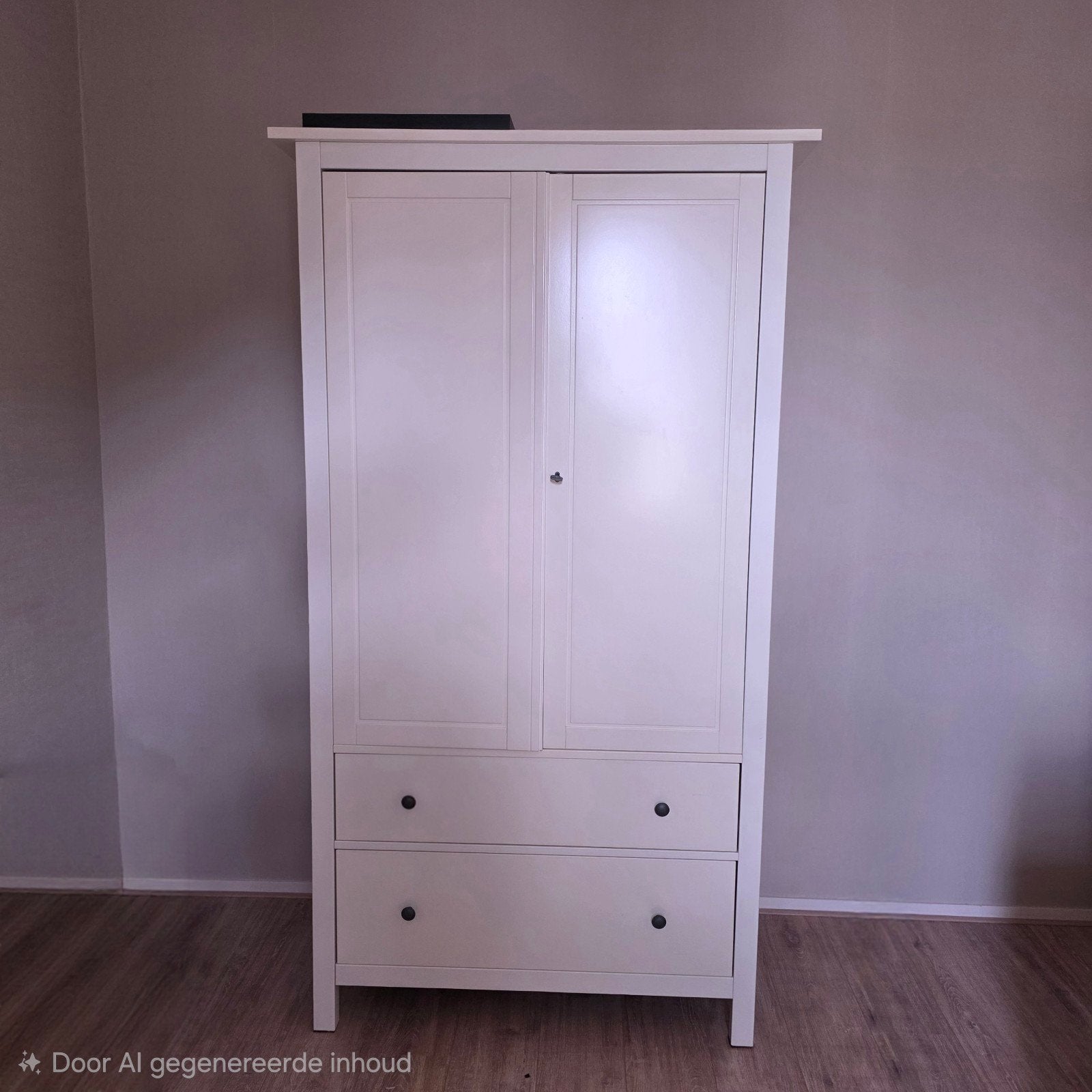 IKEA HEMNES kledingkast met hanggedeelte en 2 laden, Met deur(en), Gebruikt, 100 tot 150 cm, Ophalen of Verzenden