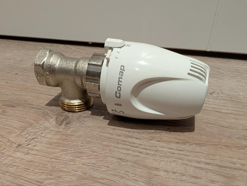 Nieuwe Comap Thermostatische radiatorkraan met knop, Doe-het-zelf en Verbouw, Verwarming en Radiatoren, Ophalen of Verzenden, Nieuw