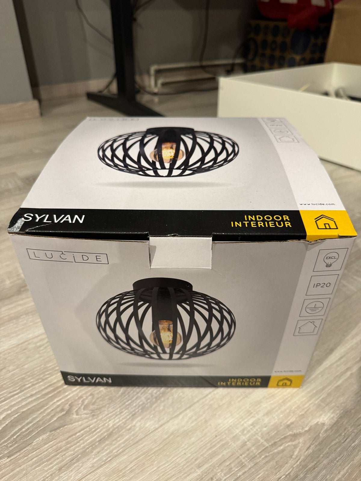 Lucide plafondlamp rond metaal NIEUW, Ophalen, Nieuw, Metaal