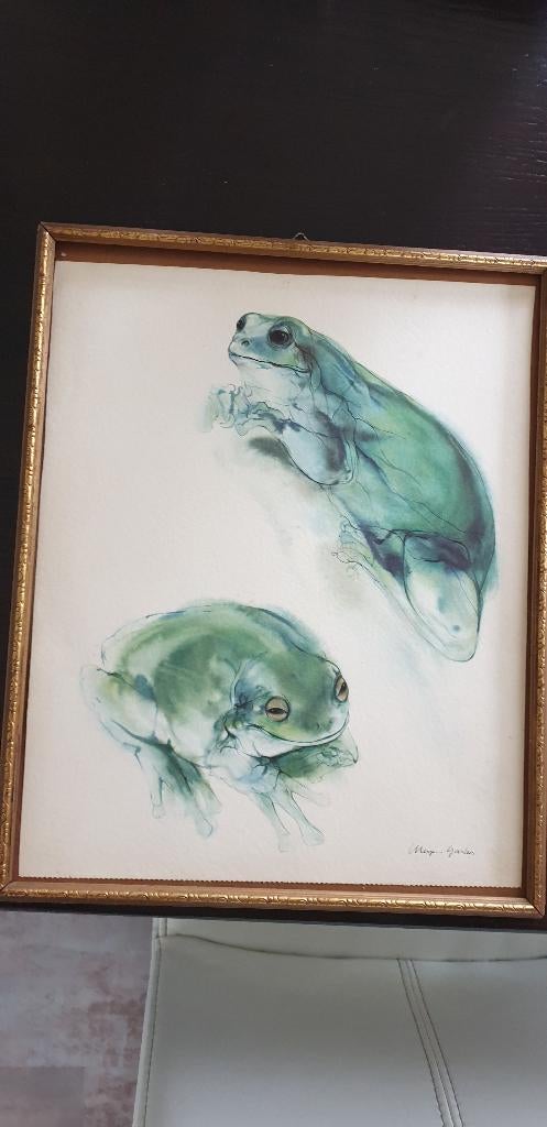 Aquarelprint, Antiek en Kunst, Ophalen