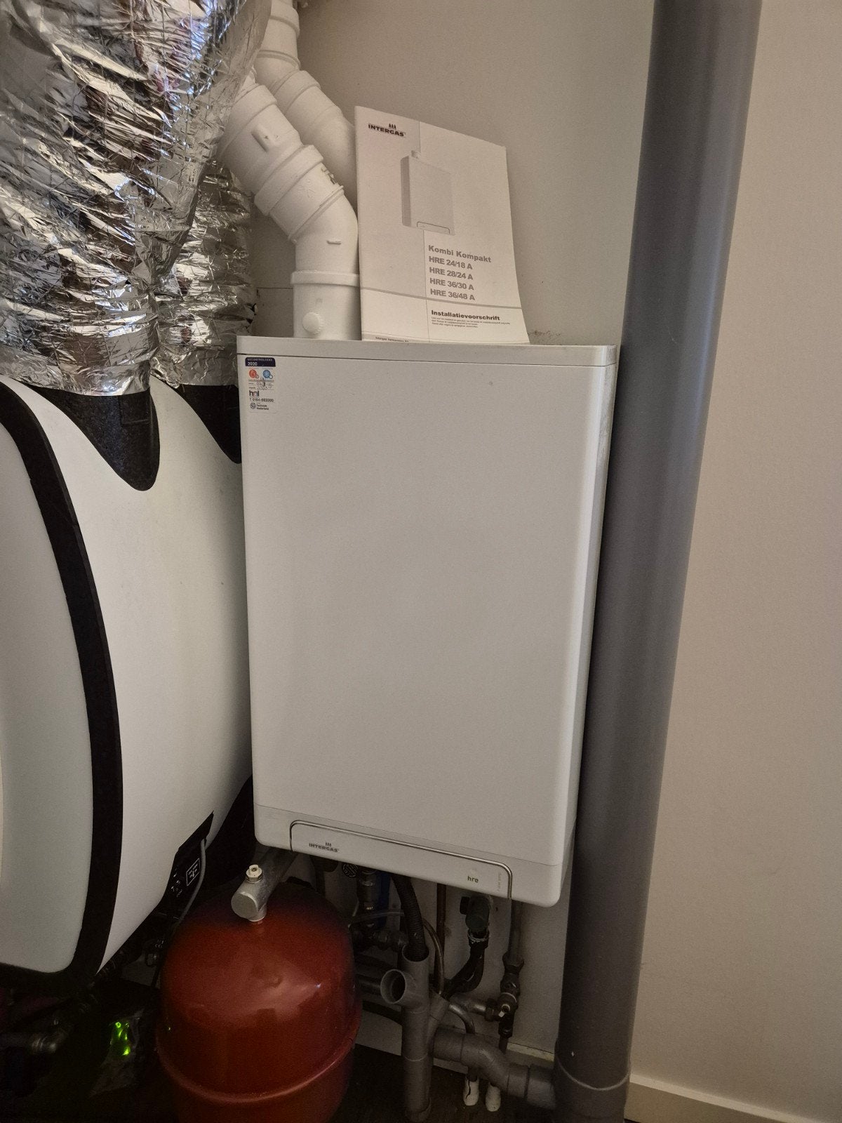 Intergas HRE 36/30 A CV-ketel - Zeer weinig gebruikt, Ophalen of Verzenden, Zo goed als nieuw, Cv-ketel of Combi-ketel, Hoog rendement (Hr)