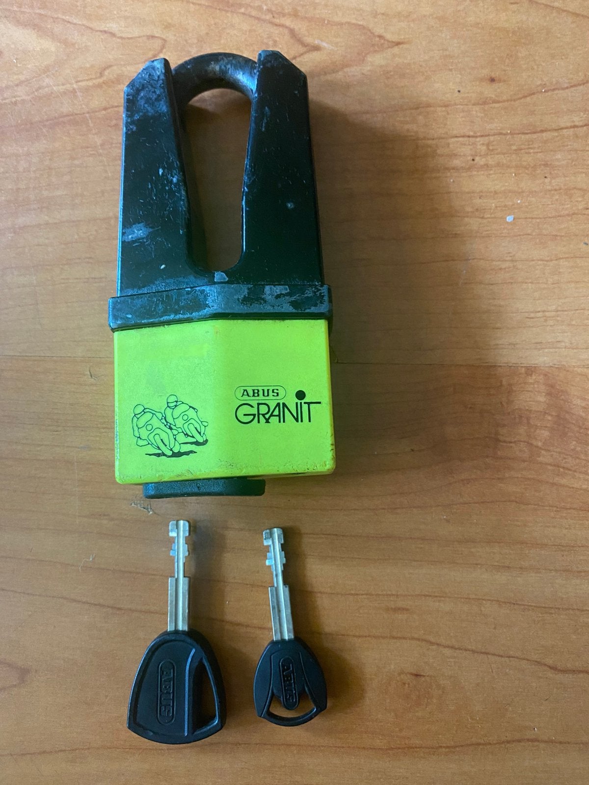 Abus Granit Quick - Schijfremslot - ART4 -, Motoren, Ophalen of Verzenden, Gebruikt