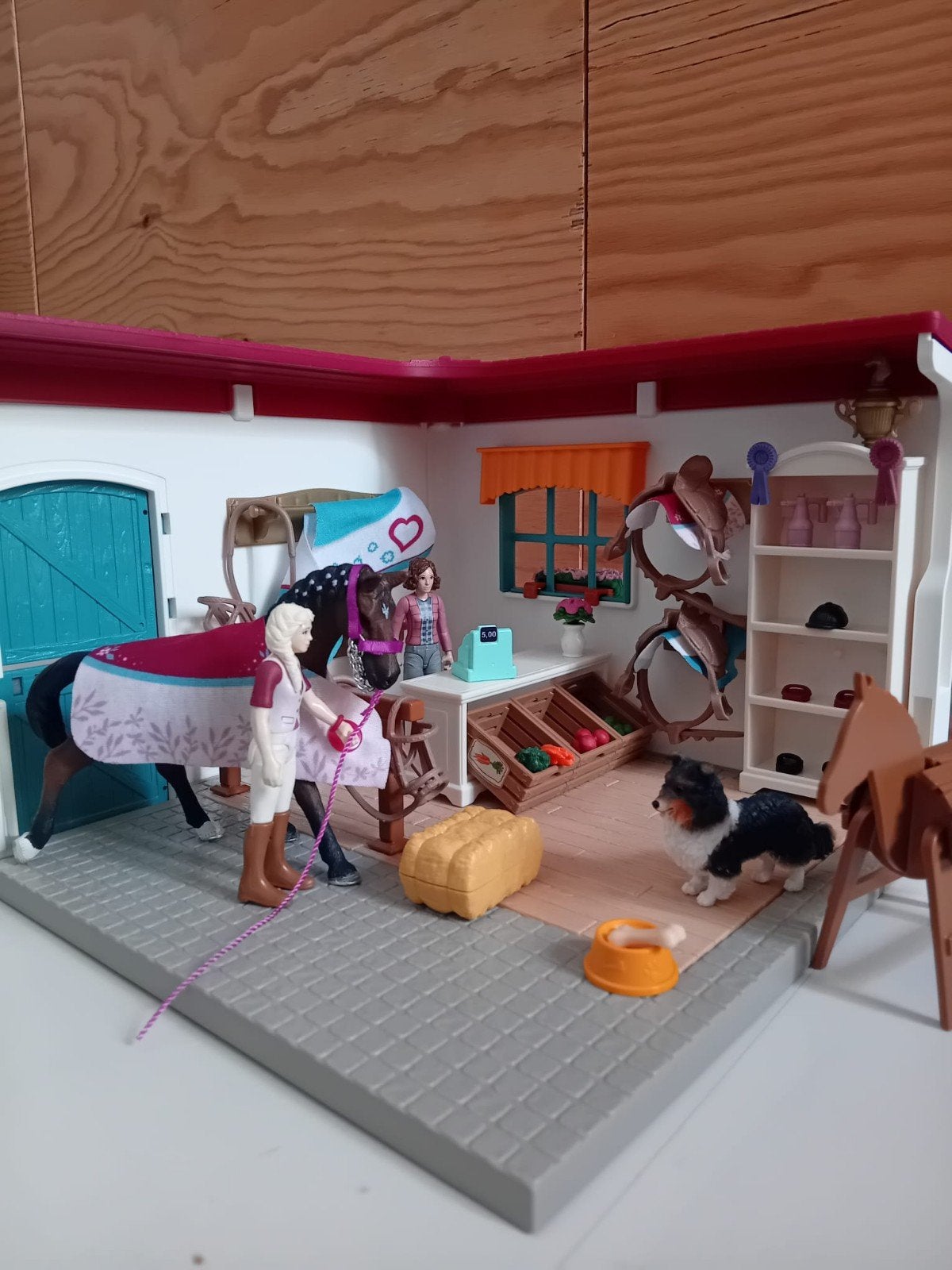 Schleich horse club ruitershop, Ophalen of Verzenden, Zo goed als nieuw, Jongen of Meisje