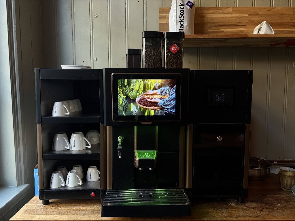 ETNA Sagitta MilkBase koffiemachine – lease ter overname, Ophalen, Gebruikt, 10 kopjes of meer, Koffiemachine
