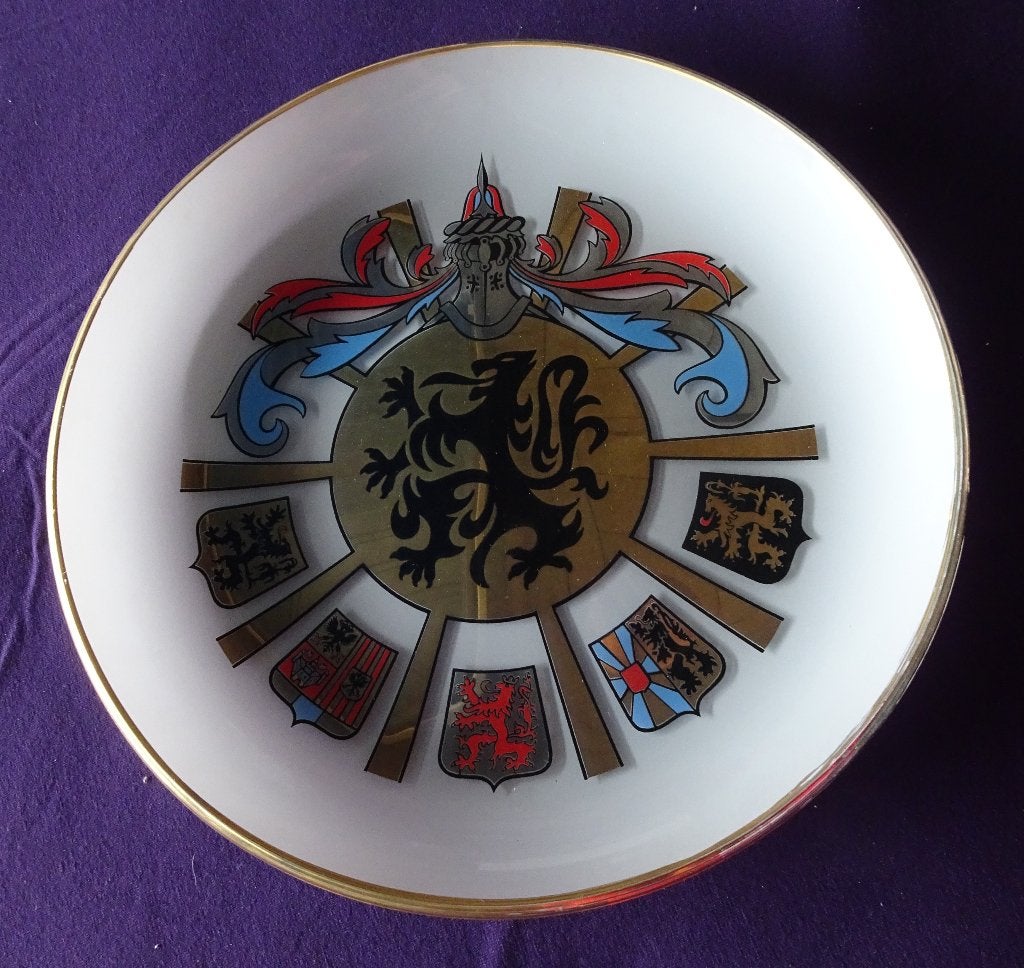 Koninklijke Landmacht * Ronde glazen schaal - bord van glas, Ophalen, Landmacht, Nederland