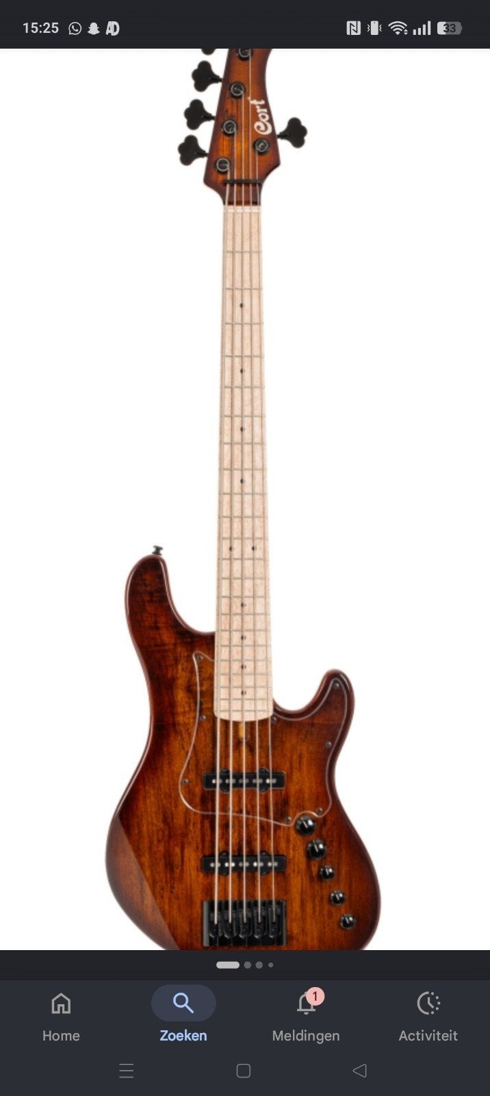Cort bass fusion GB series 5 strings.., Muziek en Instrumenten, Snaarinstrumenten | Gitaren | Bas, Ophalen, Zo goed als nieuw