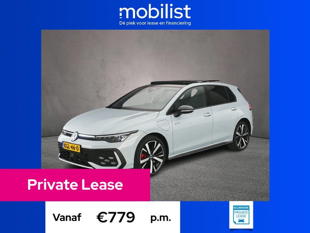 Volkswagen Golf GTE (bj 2026, automaat), 77 km/l, 4 cilinders, Blauw, Automatische klimaatregeling
