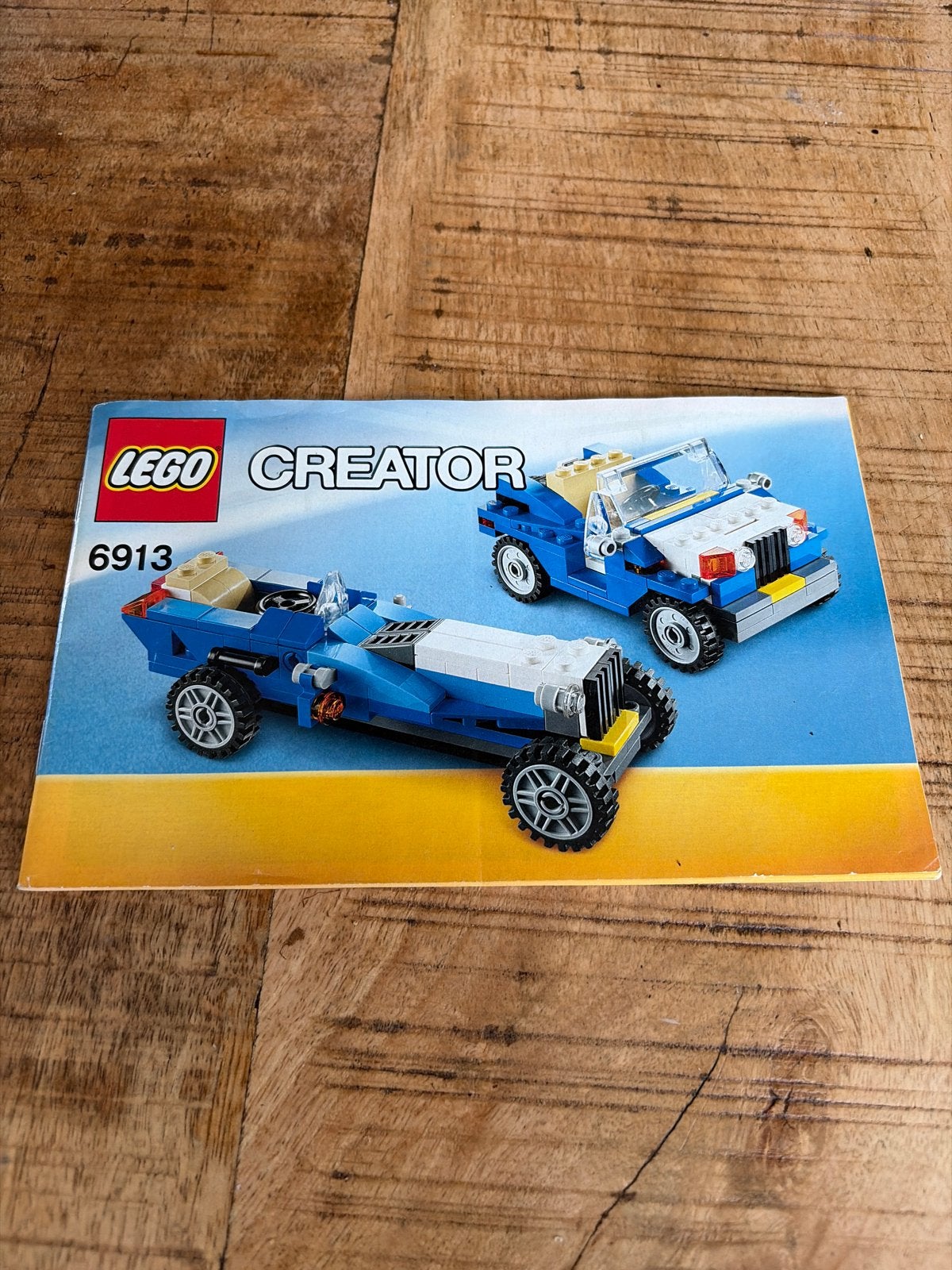 Lego Creator 6913 Handleiding - Blauwe Sportwagen, Kinderen en Baby's, Gebruikt, Lego, Accessoire, Ophalen of Verzenden