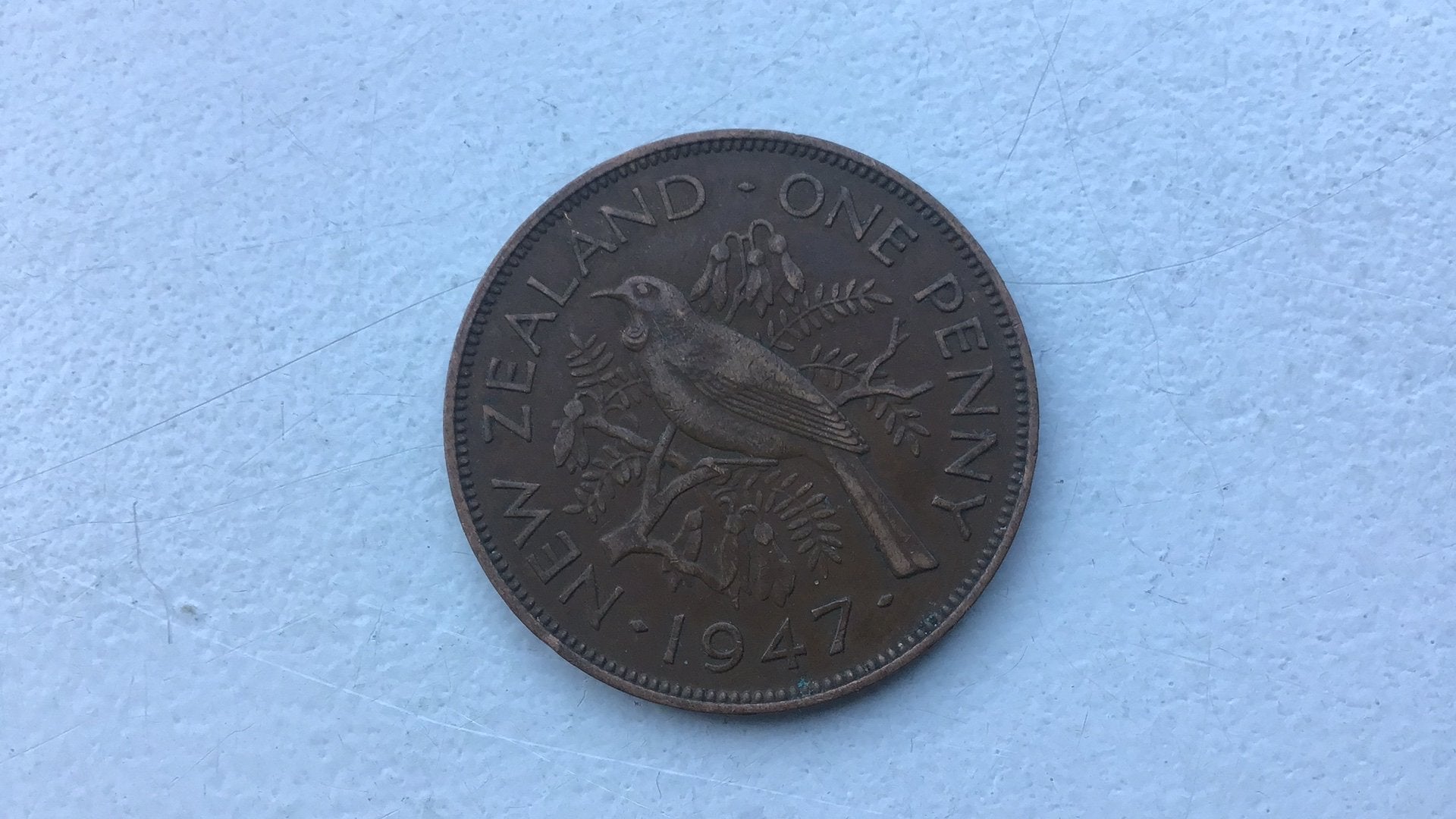 New Zealand 1 penny 1947., Postzegels en Munten, Ophalen of Verzenden