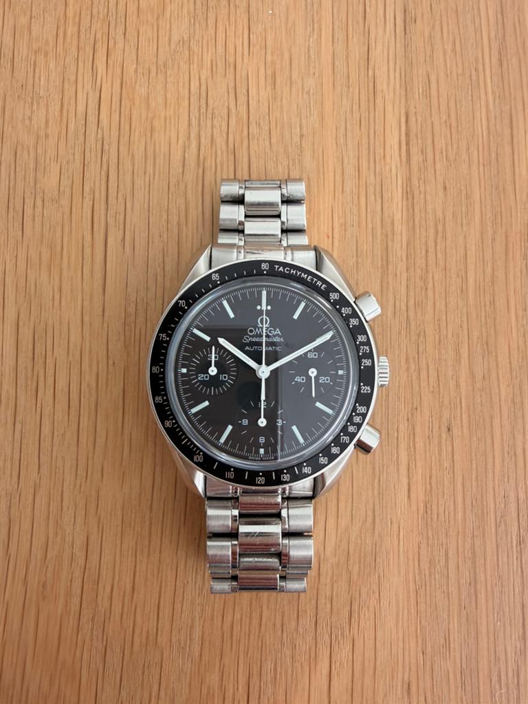 Omega speedmaster reduced 3539.50, Sieraden, Tassen en Uiterlijk, Horloges | Heren, Staal, Staal, Verzenden, Polshorloge