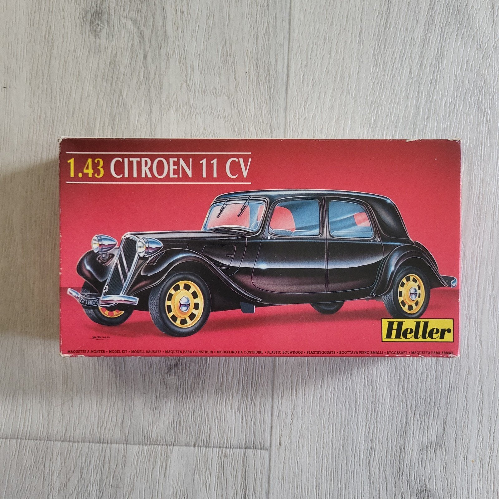 Heller 1.43 Citroën 11 CV Modelbouwkit, Auto, 1:32 tot 1:50, Nieuw, Ophalen of Verzenden