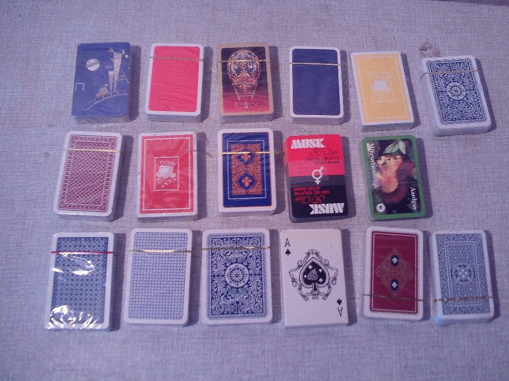 17 Nieuwe Speelkaarten-sets met 52 kaarten en 2 jokers, Ophalen of Verzenden, Nieuw, Speelkaart(en)