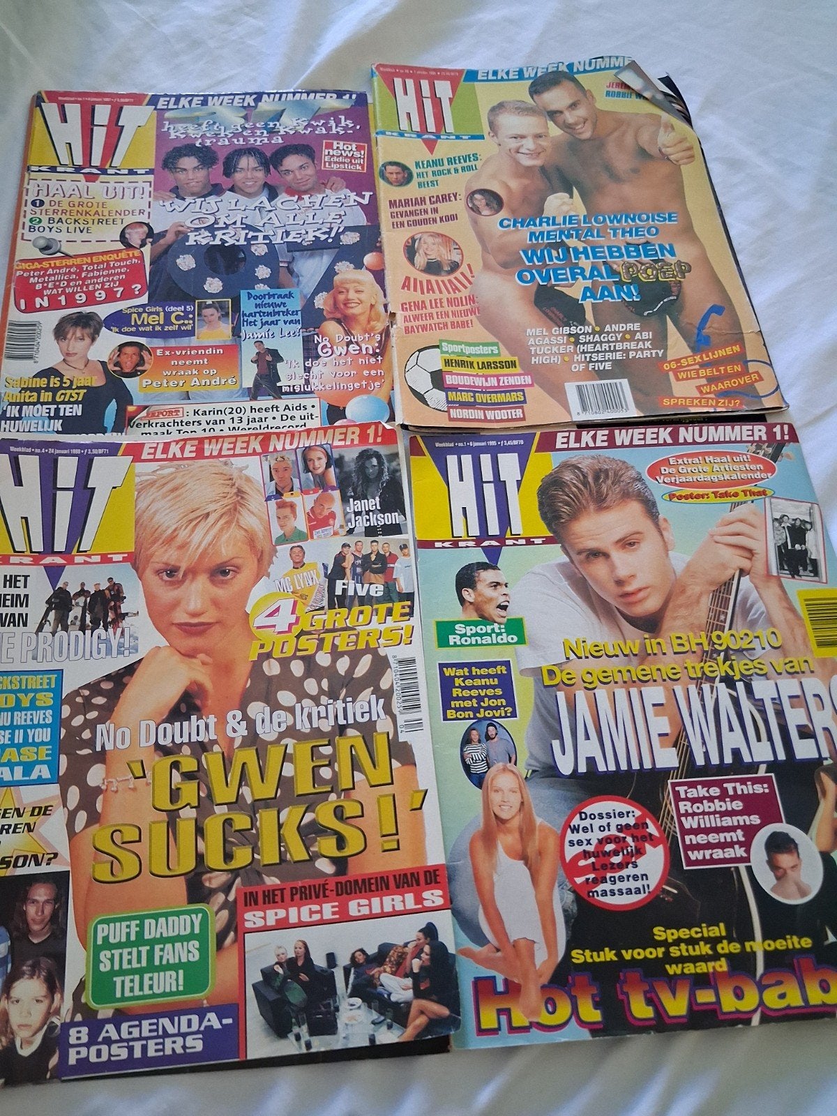 Hitkrant tijdschriften - Jaren '90 popcultuur, Boeken, Ophalen of Verzenden, Gelezen, Muziek, Film of Tv