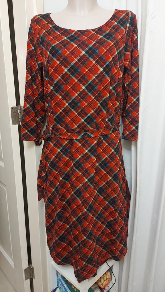 Geruite jurk  kingloui  vintage, Kleding | Dames, Kingloui, Ophalen of Verzenden, Zo goed als nieuw, Knielengte