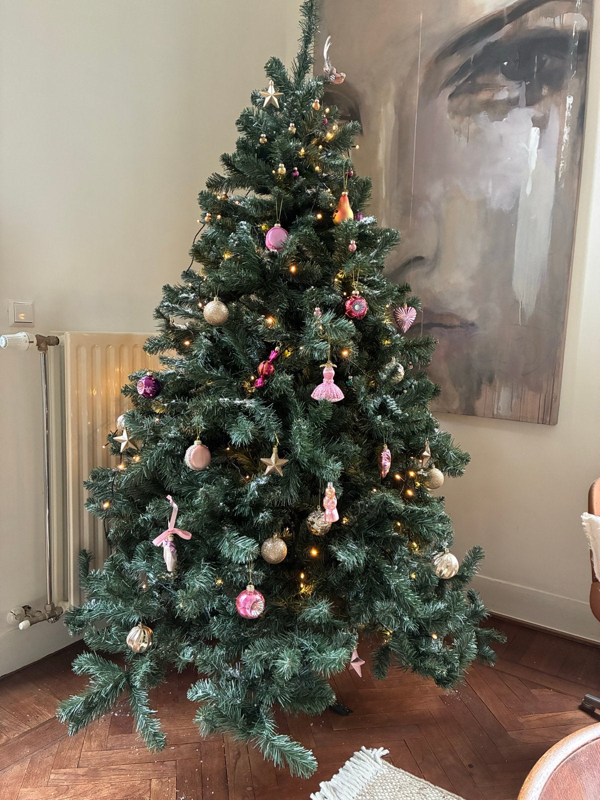 Mooie kunst kerstboom 2.00 m hoog, Ophalen, Zo goed als nieuw