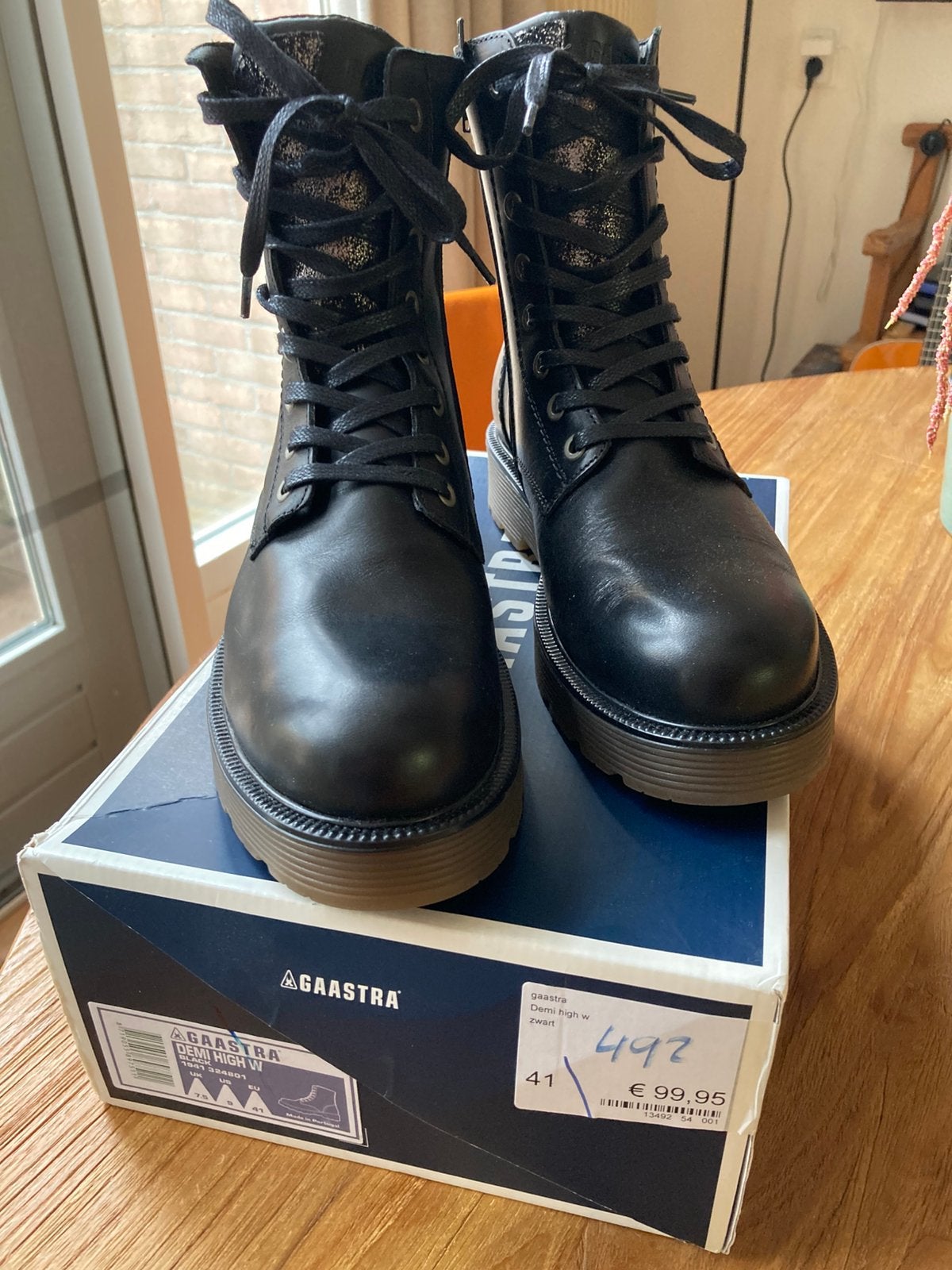 Nieuwe zwarte boots Gaastra maat 41, Zwart, Lage of Enkellaarzen, Nieuw, Ophalen of Verzenden