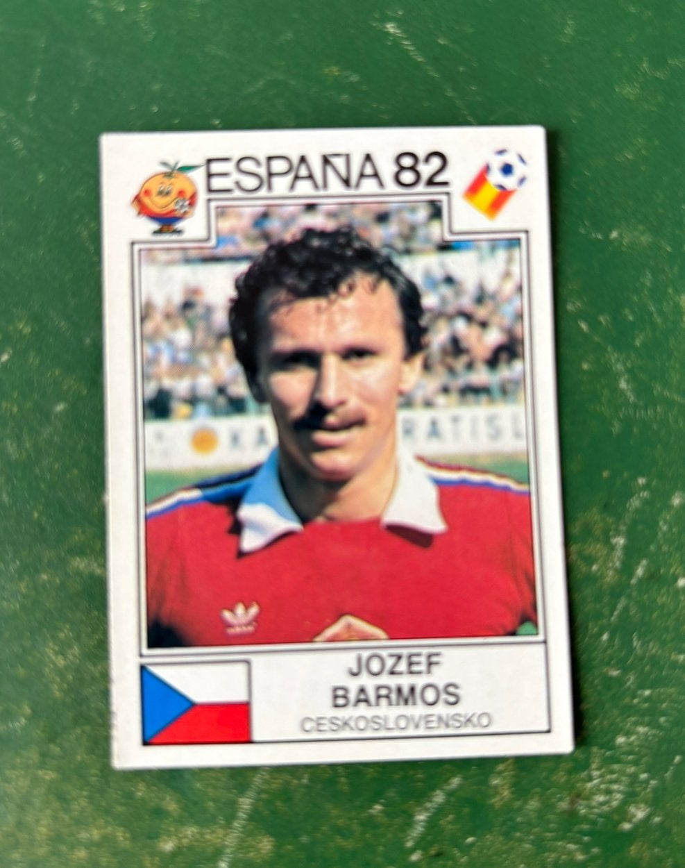 Panini plaatje Jozef Barmos Tsjechoslowakije WK 82, Ophalen of Verzenden