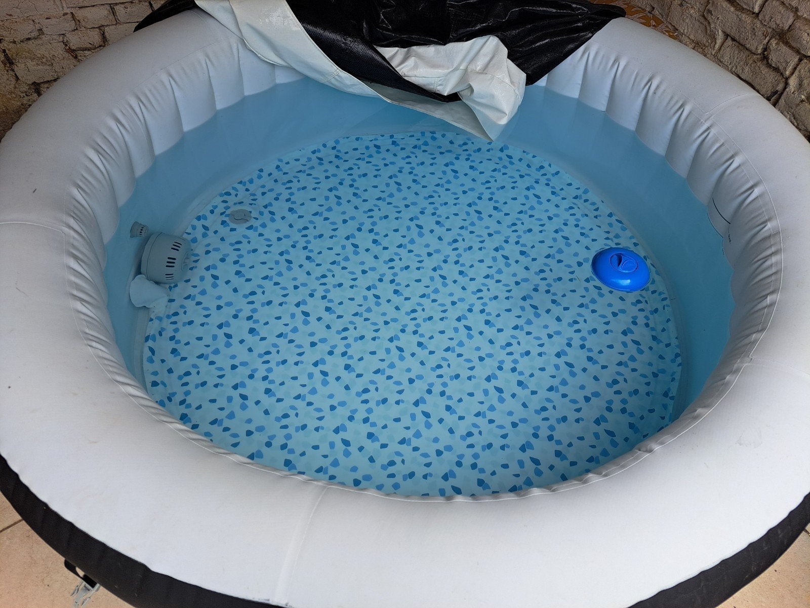 Lay-Z Spa Miami opblaasbare jacuzzi, Tuin en Terras, Bubbelbaden en Hottubs, Ophalen of Verzenden, Gebruikt, Filter, Opblaasbaar
