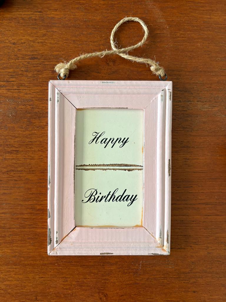 Happy birthday bordje Rivièra Maison, Ophalen of Verzenden, Zo goed als nieuw