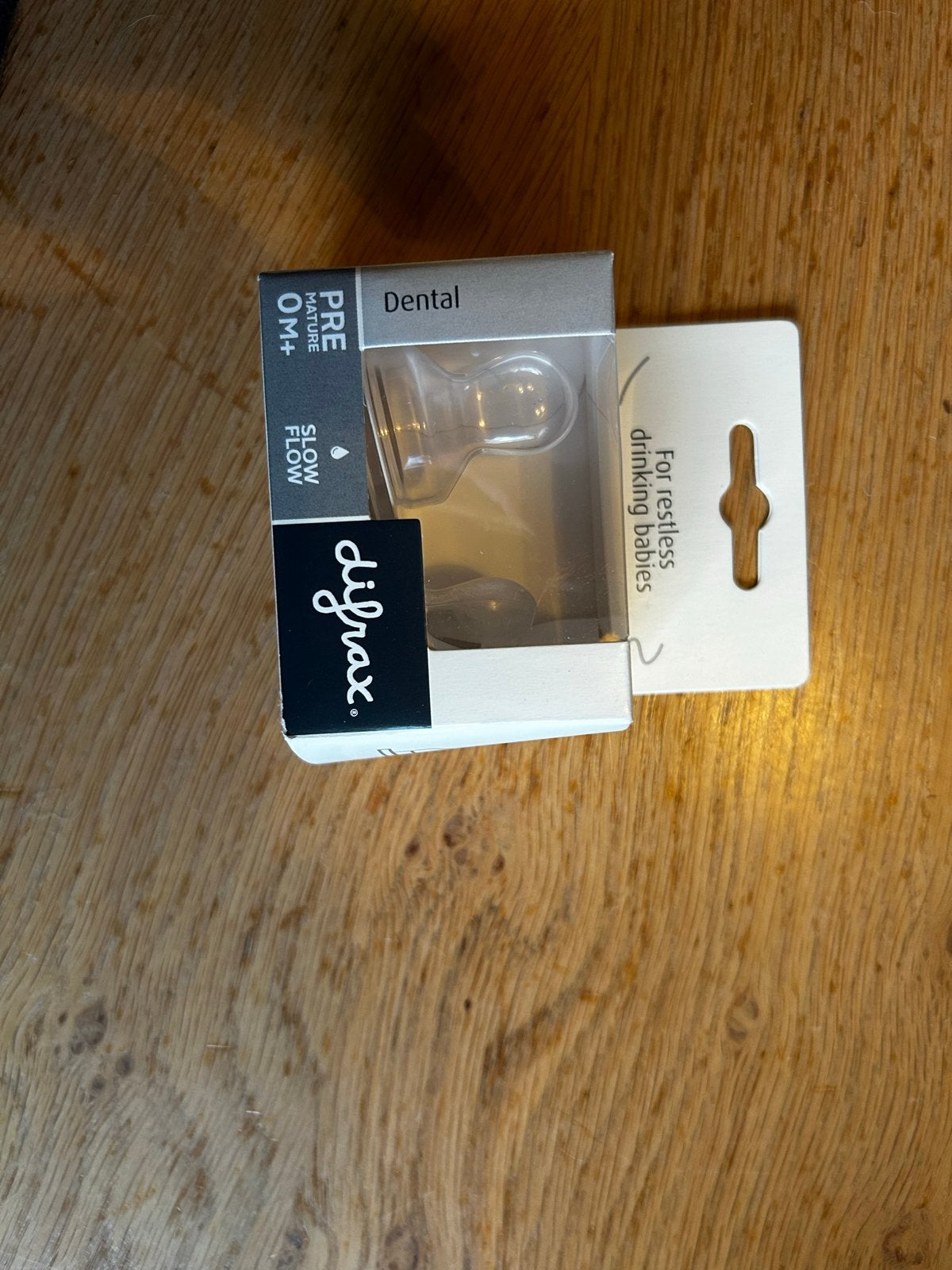 Gratis Difrax Dental Speen Prematuur 0M+ Slow Flow, Ophalen of Verzenden, Nieuw, Speen, Difrax