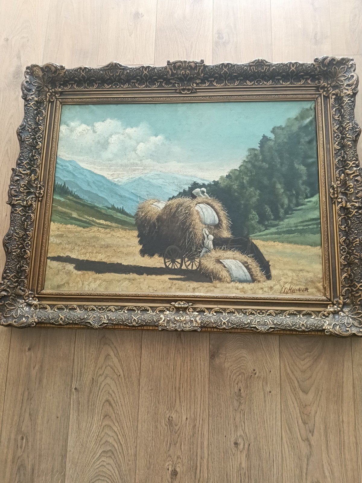 prachtig natuurtafereel, Antiek en Kunst, Ophalen of Verzenden