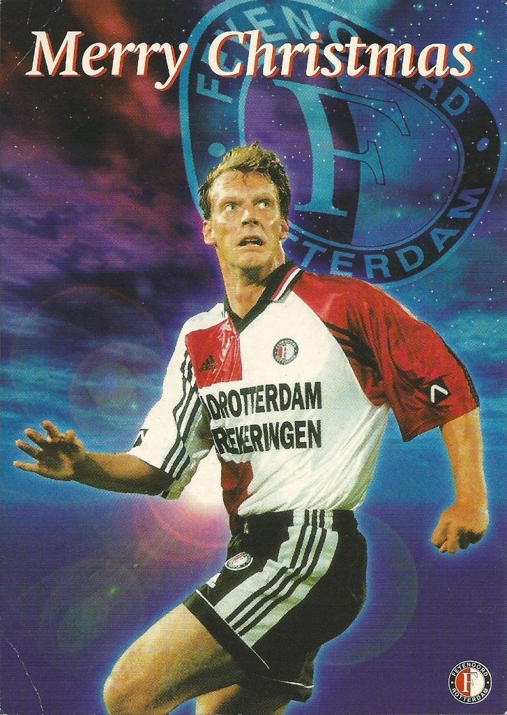1998 fotokaart Feyenoord 5x, Verzenden, Zo goed als nieuw, Feyenoord, Poster, Plaatje of Sticker
