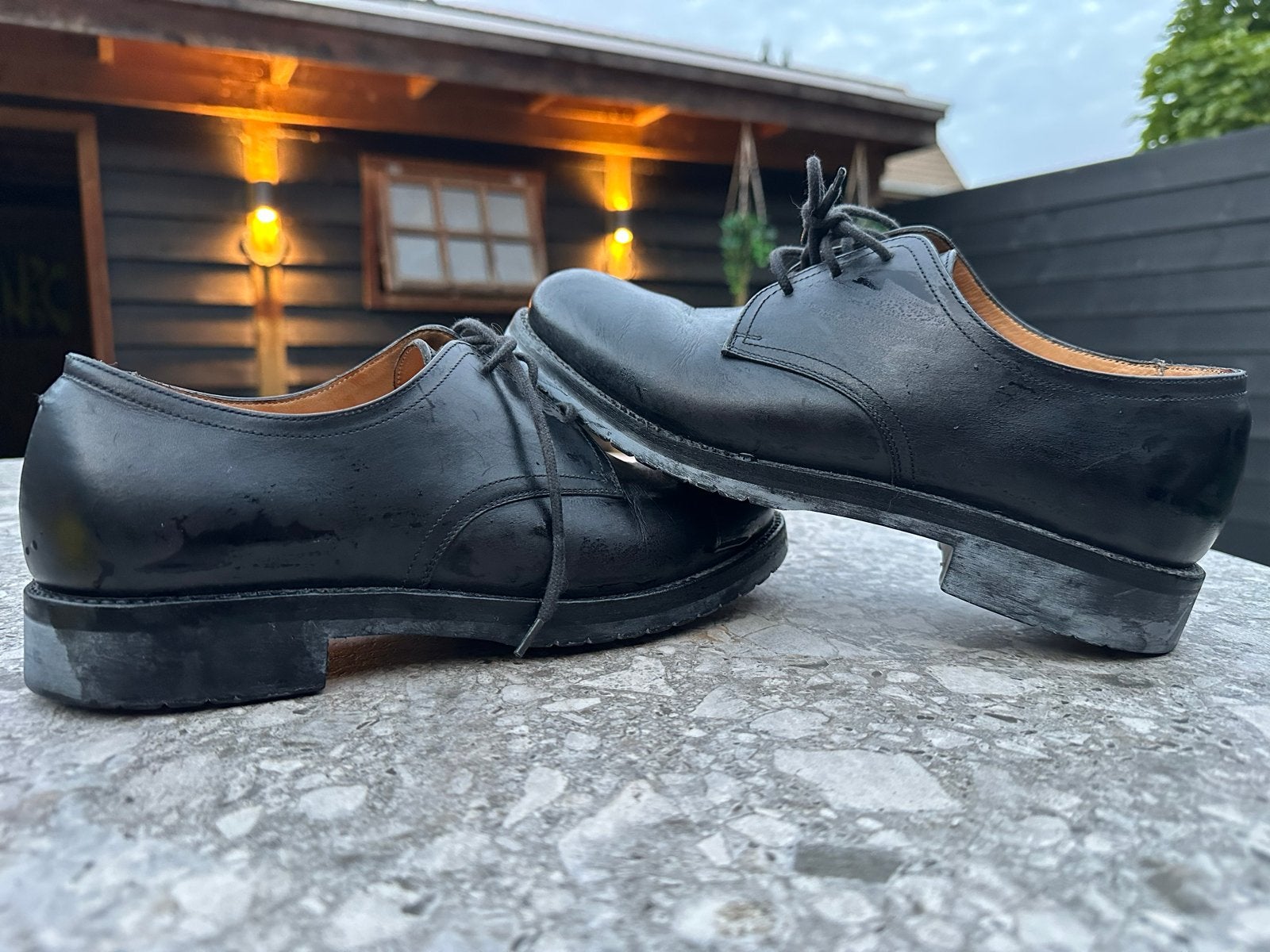 Originele Van Lier Leger Schoenen | Defensie | oud mar nieuw, Zwart, Ophalen of Verzenden, Zo goed als nieuw, Veterschoenen