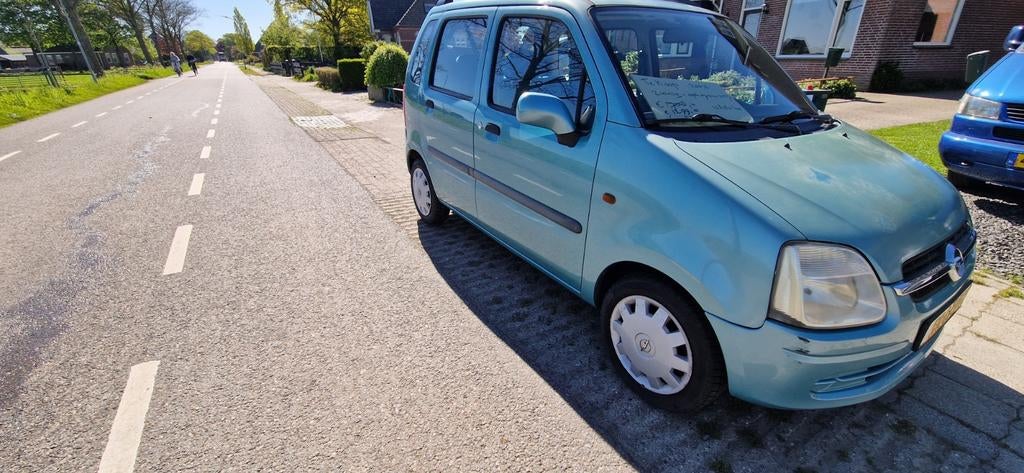 Nette Opel Agila 1.2 I 16V 2003 Net nwe APK tot 4-2027, Auto's, Opel, Voorwielaandrijving, Stof, Origineel Nederlands, Handgeschakeld