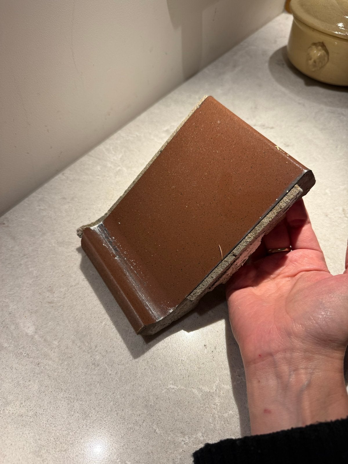 Bruine keramische raamdorpelstenen, diverse maten, Doe-het-zelf en Verbouw, Tegels, Ophalen, Gebruikt, Minder dan 20 cm, Minder dan 5 m²