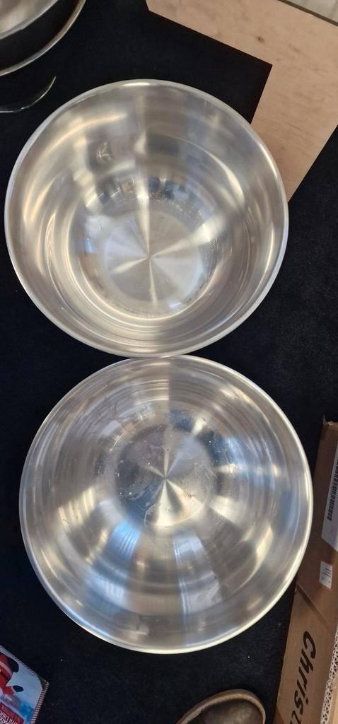 Luxe RVS Champagnekoelers / Schalen (3 stuks), Ophalen, Overige materialen, Gebruikt, Schaal
