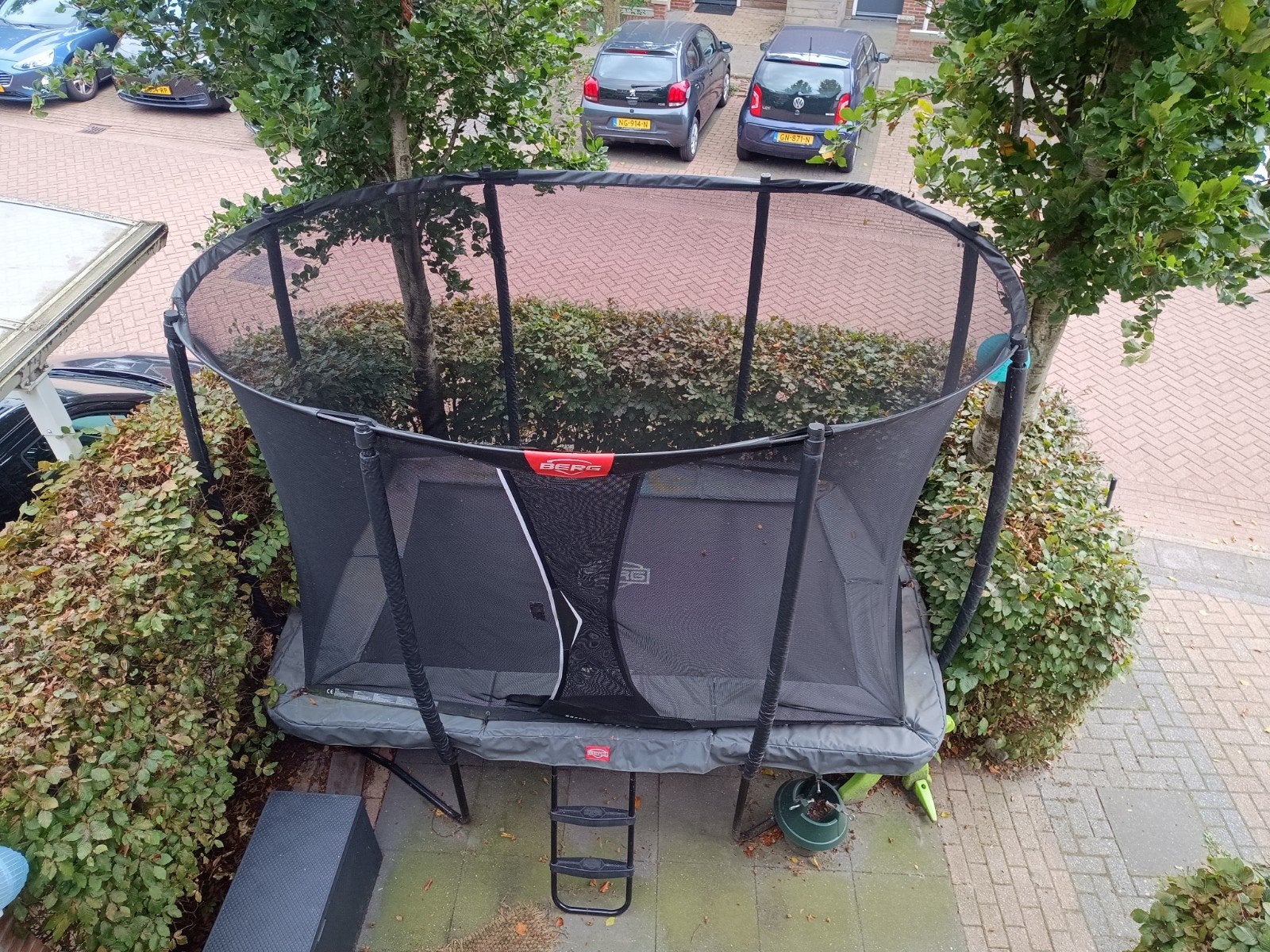 BERG Trampoline 2.20x3.40m met Airflow en veiligheidsnet, Ophalen, Gebruikt