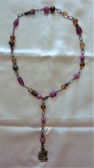 Ibiza style - ketting, Sieraden, Tassen en Uiterlijk, Ophalen of Verzenden, Zo goed als nieuw, Overige materialen