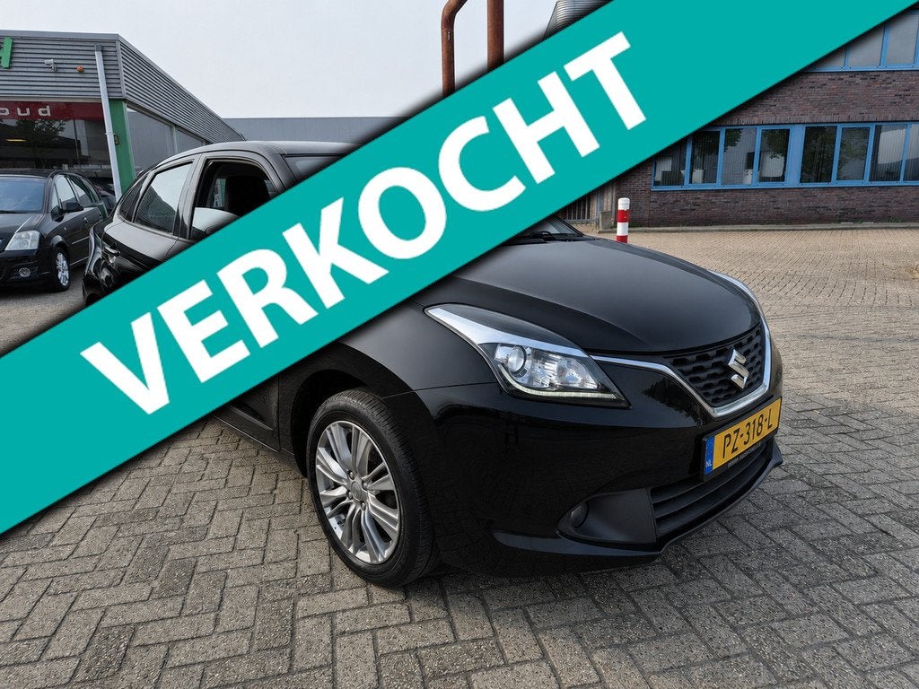 Suzuki Baleno 1.2 Exclusive | NAP | Airco | Bluetooth | Zuin, Gebruikt, 4 cilinders, 840 kg, Zwart