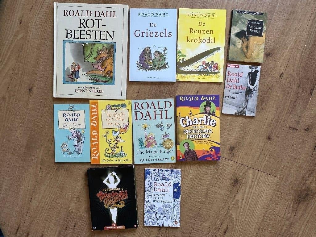 10 prachtige (kinder)boeken van Roald Dahl +DVD nieuw, Ophalen of Verzenden, Nieuw
