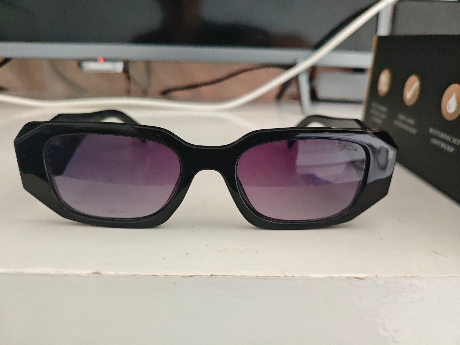Prada Zonnebril Zwart, Zonnebril, Prada, Zwart, Nieuw