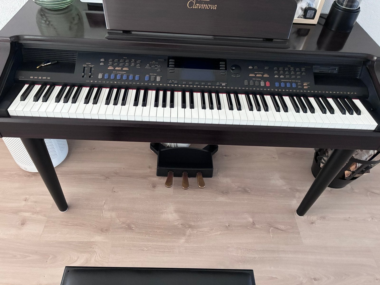 Yamaha Clavinova CVP-105 digitale piano, Ophalen of Verzenden, Zo goed als nieuw, Zwart