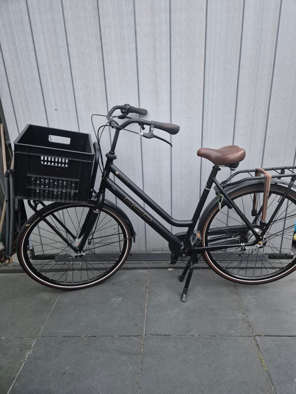 BSP Metropolis+ N7 Damesfiets - Matzwart, 57cm, Overige merken, Gebruikt, Versnellingen, Trommelrem