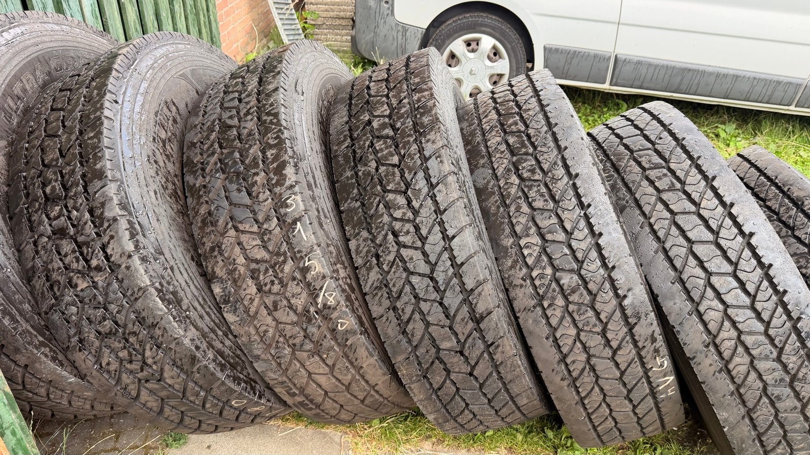 315/80/22.5 Goodyear Ultra Grip Max S Vrachtwagenband, Gebruikt, Vrachtwagen, Overige maten, Band(en)