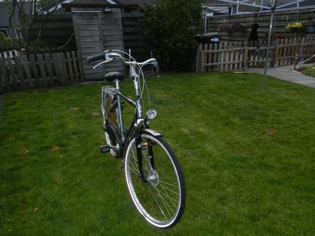 Te koop heren fiets, Fietsen en Brommers, Fietsen | Heren | Herenfietsen, Gebruikt, Versnellingen, 57 tot 61 cm, Trommelrem