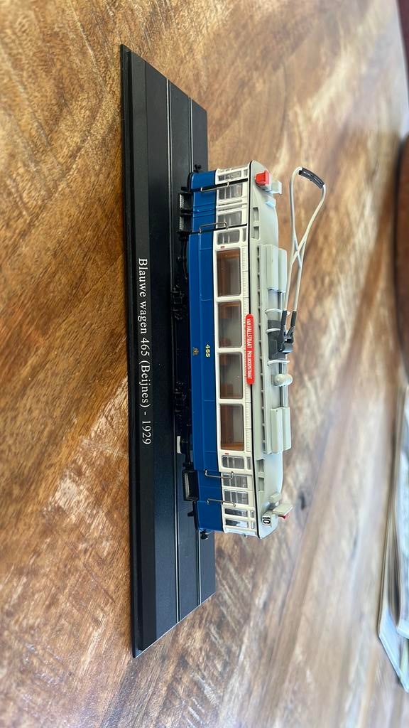 1:87 Blauwe wagen 465 beijnes 1929, Hobby en Vrije tijd, Modeltreinen | H0, Overige merken, Gelijkstroom, Wagon, Ophalen of Verzenden